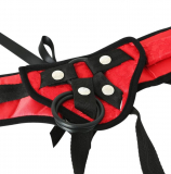 Imbracatura per dildo con cinturino Red Satin Beginner