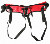Imbracatura per dildo con cinturino Red Satin Beginner