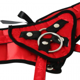Imbracatura per dildo con cinturino Red Satin Beginner Plus Size