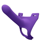 Strap-On Dildo Harness Perfect Fit Zoro 12 cm violett Unisex