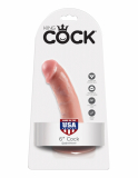 Gode Strap-On avec ventouse King Cock 6 Inch peau