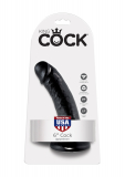 Strap-On Dildo w. Suction Base King Cock 6 Inch black
