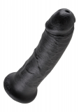 Strap-On Dildo w. Suction Base King Cock 8 Inch black