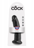 Strap-On Dildo w. Suction Base King Cock 9 Inch black