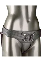 Strap-On Dildoharness Regal Empress Kunstleder silber