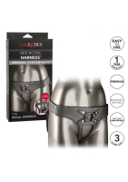 Strap-On Dildo Harness Regal Empress PU-Leather silver 3 O-Rings adjustable Buckle from CALEXOTICS buy