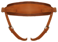Strap-On Jock Leather light brown Buffalo-Leather w. padded Back adjustable by Buckles by ZADO buy cheap