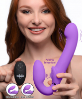 Strap-On Vibrator inflatable Ergo-Fit G-Pulse purple
