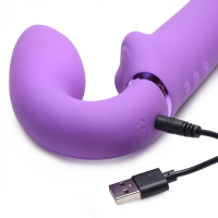 Strap-On Vibrator aufblasbar Ergo-Fit G-Pulse violett