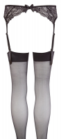 Suspender Belt Lace & Stockings black