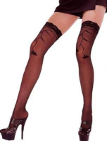 Stockings with Flower Design