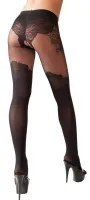 Collants ouverts à lentrejambe avec design overknee