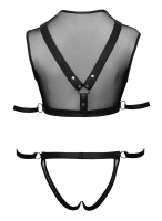 Top & Jock w. Restraints Mesh & Mattlook transparent sewn-on Harness Jock w. Snaps Soft-Bondage Restraints buy