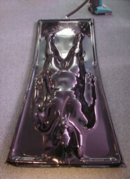 Vakuum Latex Bett schwarz