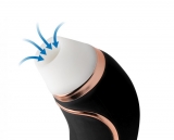 Vibromasseur clitoridien Ventouse Shegasm Deluxe Stimulation à lair 11 niveaux & Vibration Vibromasseur à aspiration à double extrémité à vendre