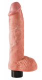 Vibromasseur avec ventouse amovible King Cock 10 inch Balls peau