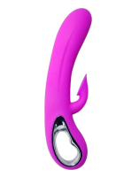 Vibrator w. Clit-Sucker Romance Sucking Silicone pink 12 Suction-& 12 Vibration-Functions by PRETTY LOVE buy