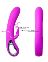 Vibrator w. Clit-Sucker Romance Sucking Silicone pink 12 x 12 Functions by PRETTY LOVE buy cheap @Fetischladen CH