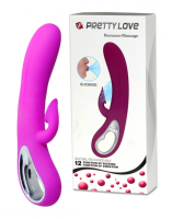 Vibrator w. Clit-Sucker Romance Sucking Silicone pink rechargeable Special-Vibe by PRETTY LOVE buy cheap