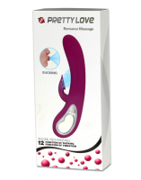 Vibrator w. Clit-Sucker Romance Sucking Silicone pink Dual-Stimulator Rabbit-shaped by PRETTY LOVE buy cheap