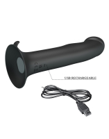 Vibrator pulsating w. Suction Cup Murray Silicone black Penis shaped 12 Pulse- & Vibration Modes by PRETTY LOVE buy