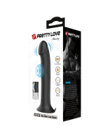 Vibrator pulsating w. Suction Cup Murray Silicone black Penis shaped 12 Mode waterproof by PRETTY LOVE buy cheap