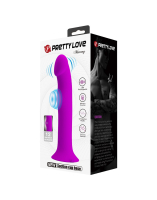 Vibrator pulsating w. Suction Cup Murray Silicone purple Penis shaped USB rechargeable by PRETTY LOVE buy cheap