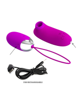 Vibro Egg & Remote w. Sucking Function Orthus TPE rechargeable Love Ball & Remote by PRETTY LOVE buy cheap
