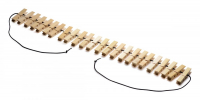 Clothespin-Set Wood Firecracker Body Zipper