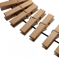 Set di mollette per abiti in legno Firecracker Body Zipper