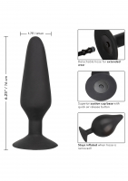 XL-Butt-Plug inflatable w. detachable Hose Silicone
